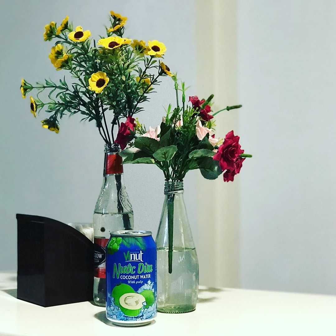 [ LỐC 6 LON ] Nước Dừa có cơm dừa Vinut 325ml