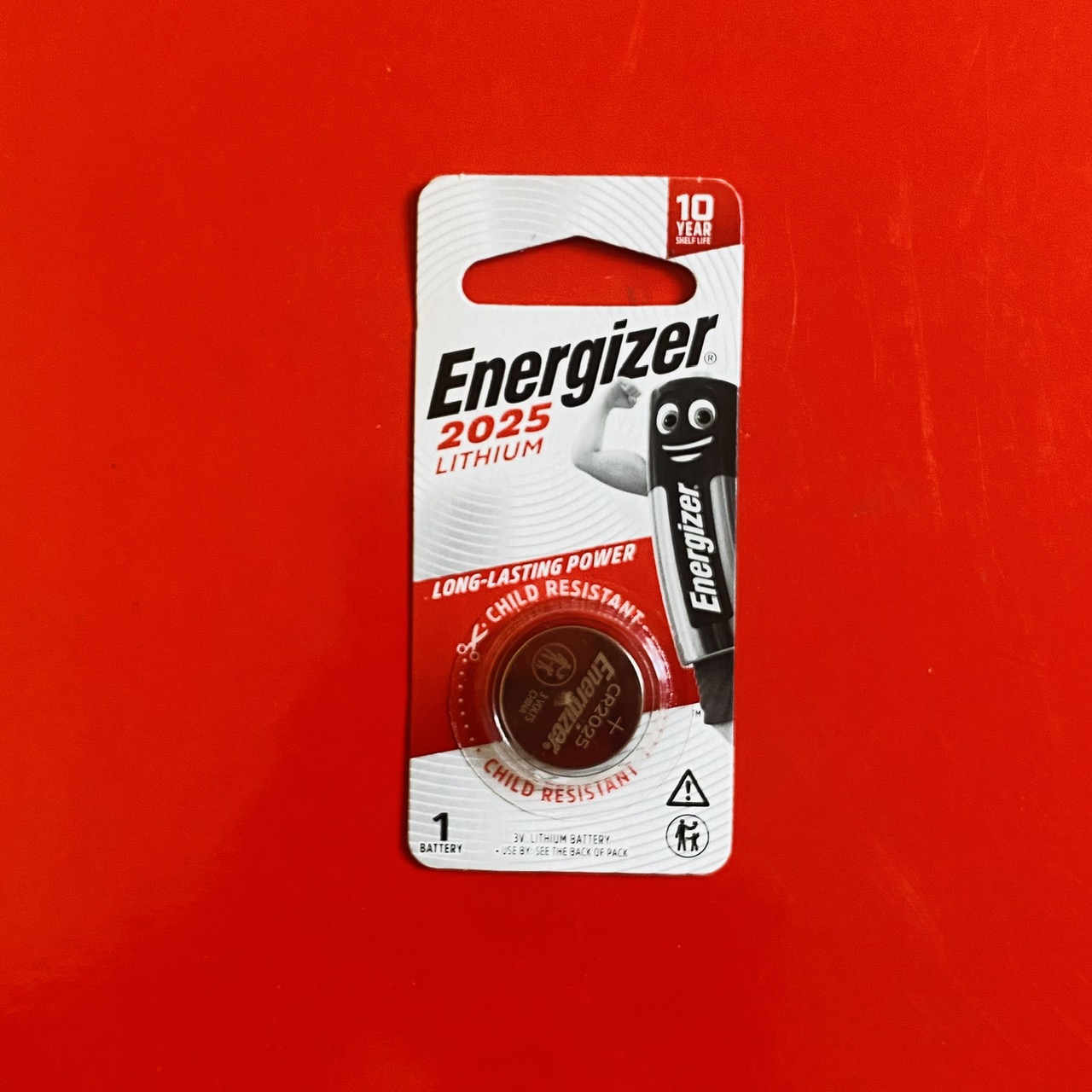 Pin 3V Lithium CR2025 Energizer vỉ 1 viên