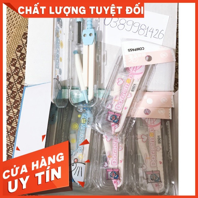 12 chiếc compa kèm ngòi 9301 doremon