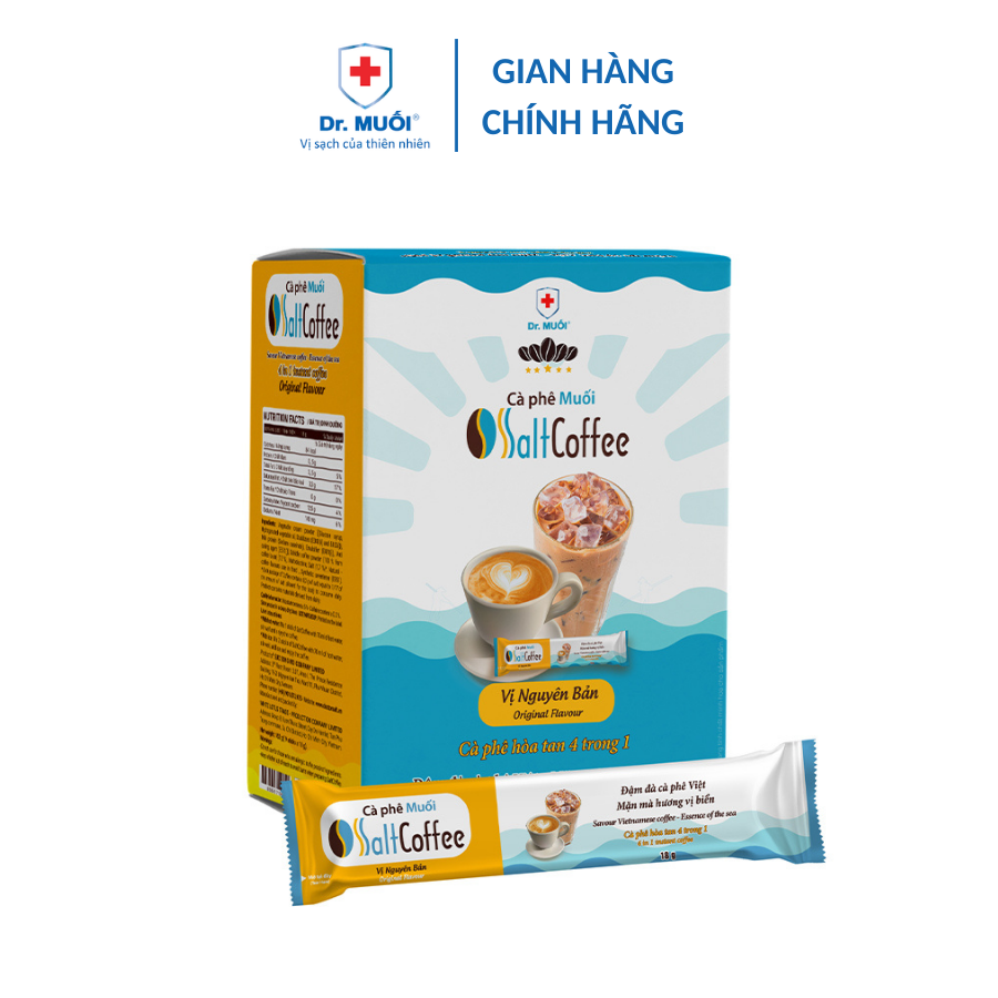Cà Phê Muối SaltCoffee vị nguyên bản hộp 9 gói