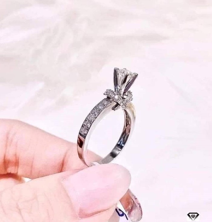 Nhẫn đính đá Bạc Ta cao cấp siêu xinh - Nhẫn bạc nữ