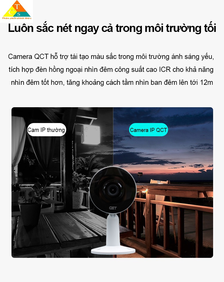 Camera giám sát mini QCT gen2 1080p quốc tế