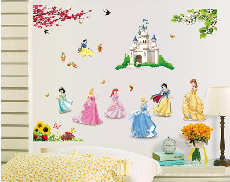 Decal dán tường Bảy nàng công chúa- T170-kiddecals
