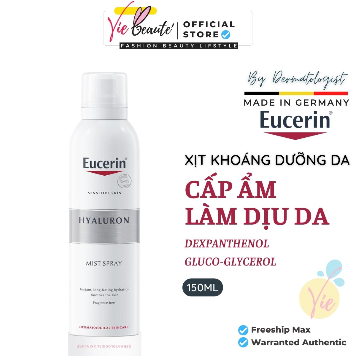 Xịt khoáng Eucerin Hyaluron Mist Spray - Xịt khoáng dưỡng ẩm cho da