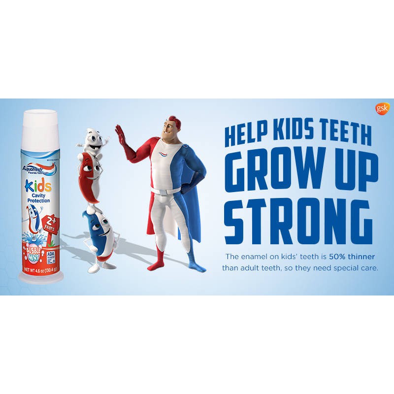 Kem đánh răng Aquafresh dạng ống dành cho bé -ống 130g
