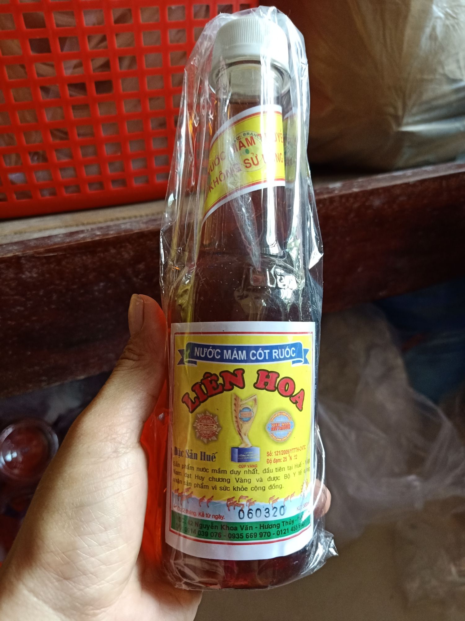 Nước mắm Liên Hoa đặc sản Huế combo 2 chai 400ml