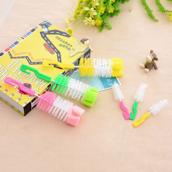 Cây cọ rửa bình sữa và núm ti 2 chi tiết