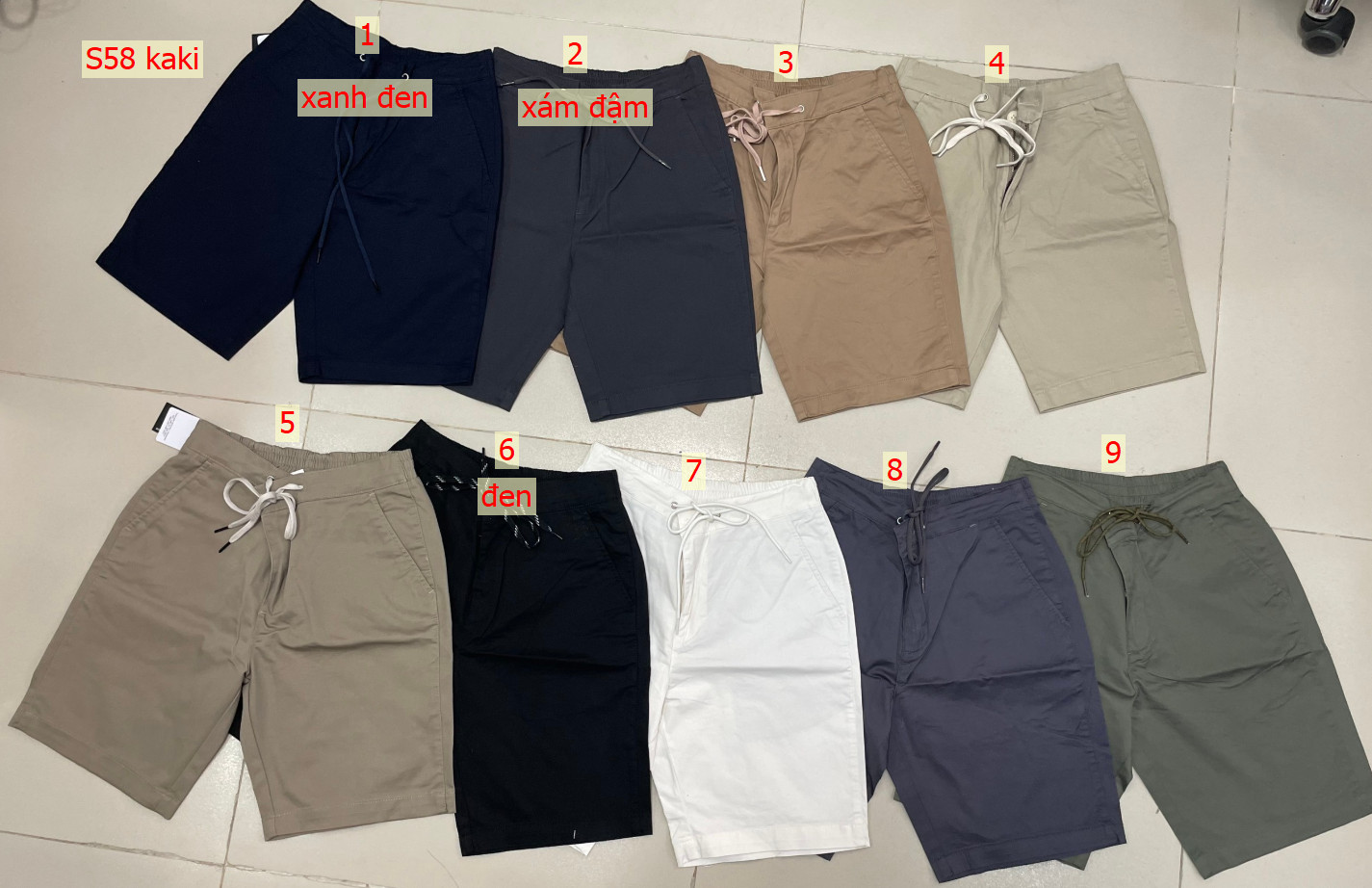 Quần Short Kaki Nam Dây Keo S58 - Winmaxx