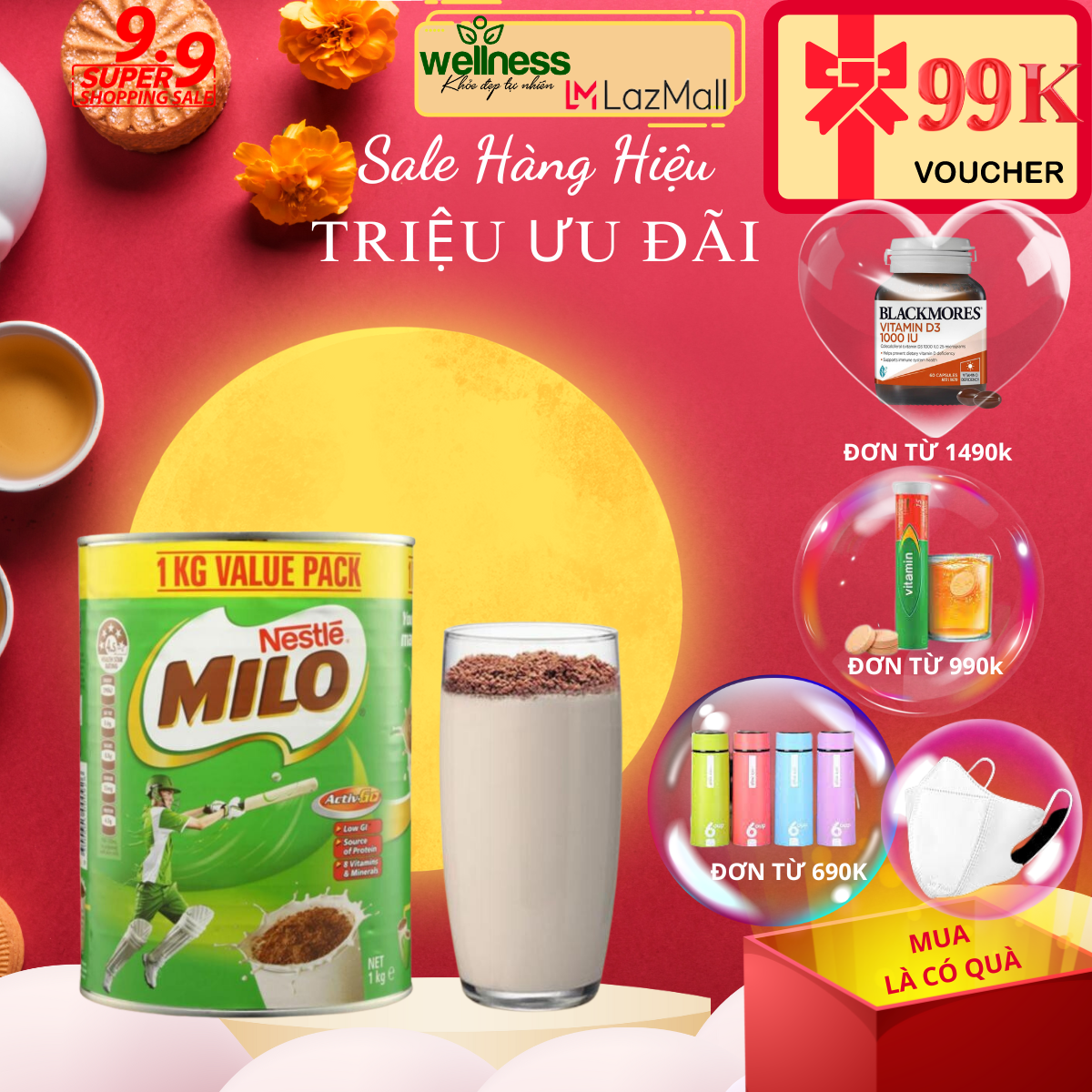 Sữa Bột Milo Của Úc 1kg/hộp - sữa bột