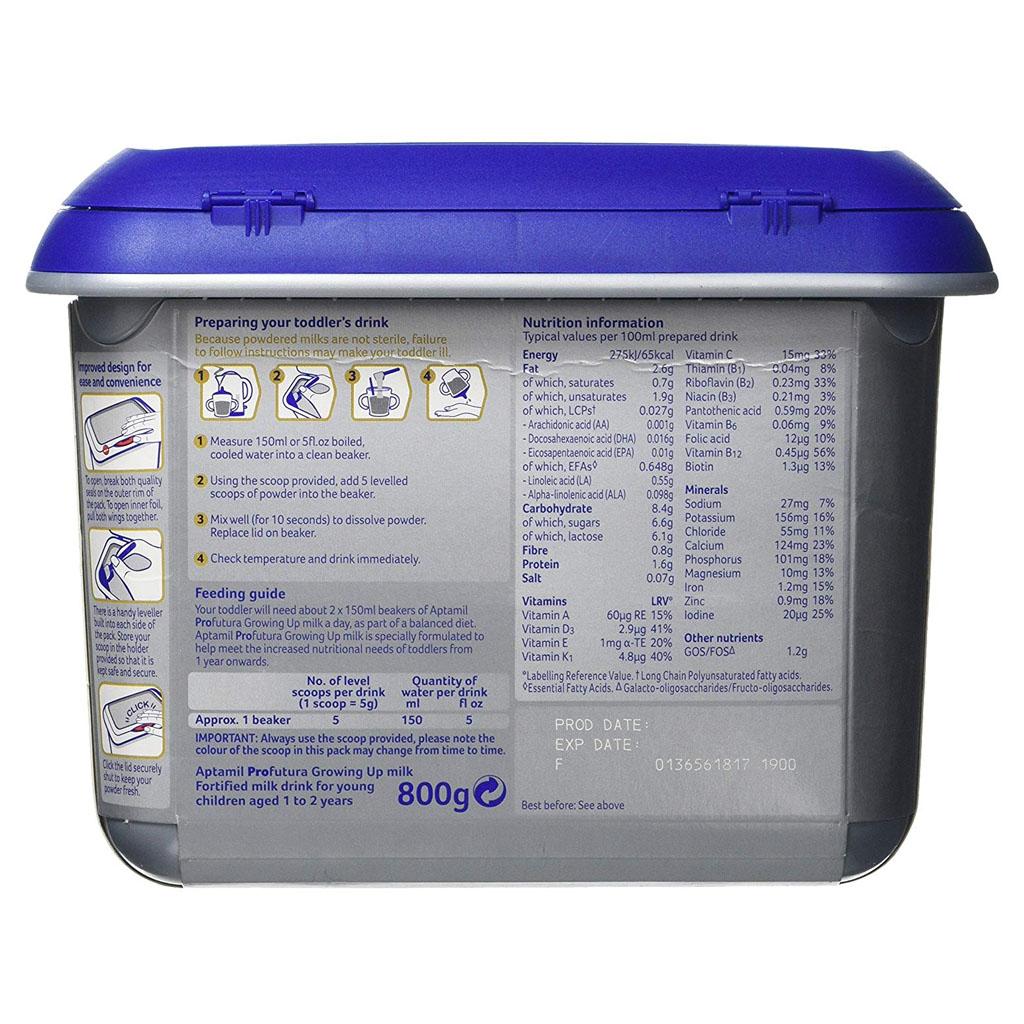 Sữa Bột Aptamil Anh Nội Địa Số 3 - Hộp 800g (Cho trẻ 1-2 tuổi)