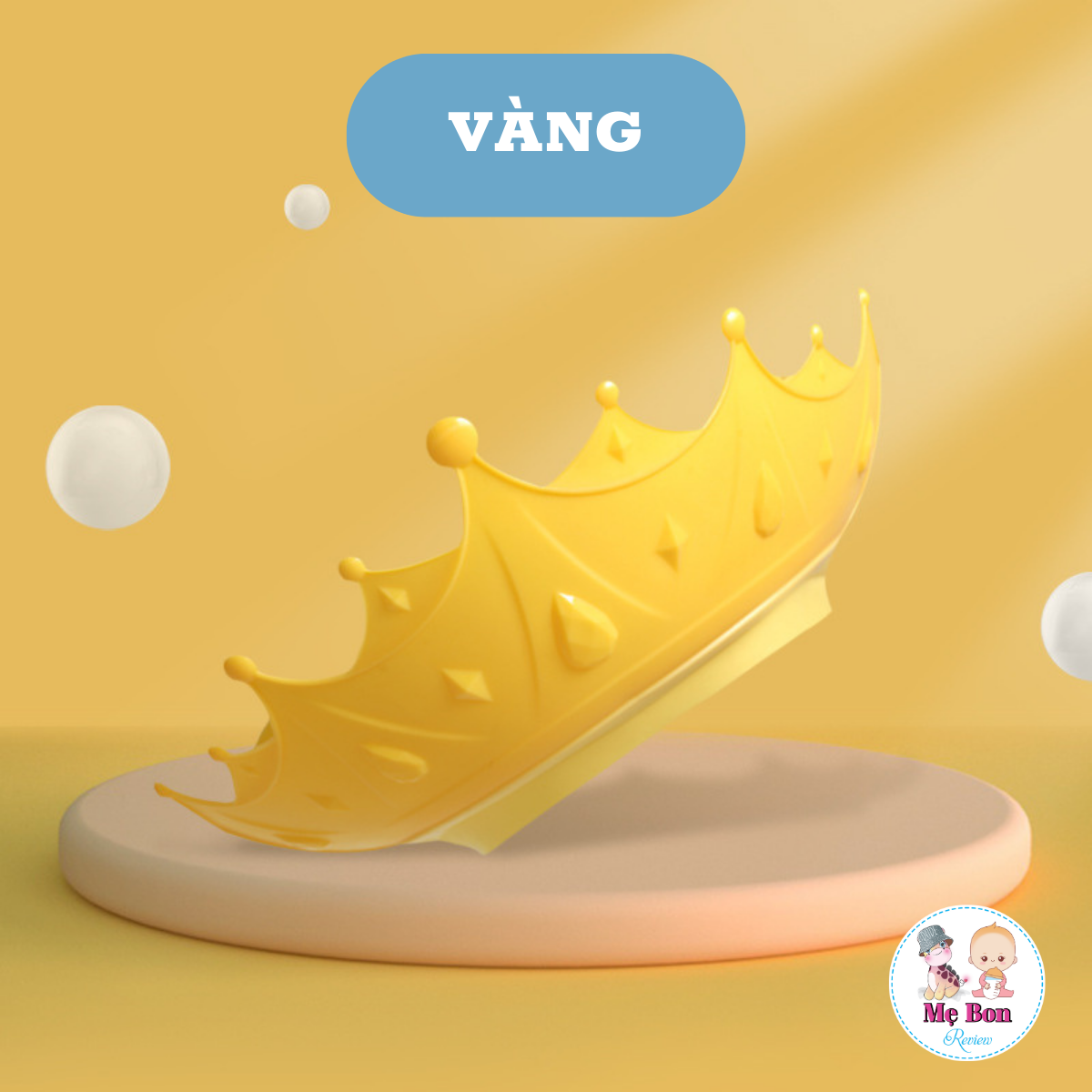 Mũ gội đầu cho bé hình vương miện - Mũ chắn nước gội đầu cho bé
