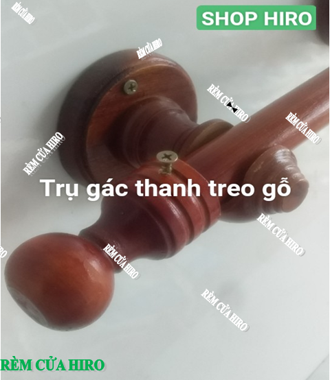 pát đỡ trụ đỡ thanh treo rèm cửa màn cửa gỗ thông