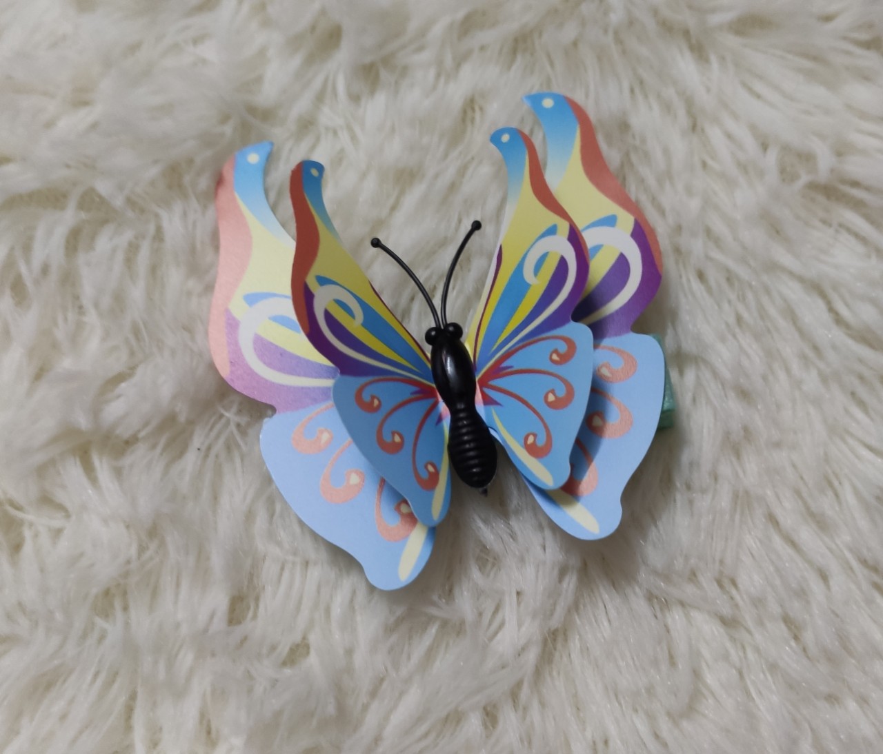 Kẹp handmade bướm nổi 2 lớp 3D