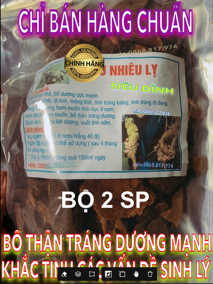 [CỰC ĐỈNH] 2BỘ KIỀU NHIÊU LỴ LẠC CAO SỨC 99 TRÂU NGÂM RƯỢU-KHẮC TINH YẾU SINH-LÝ-XUẤT SỚM-ĐAU-MỎI-KÍCH-DƯƠNG MẠNH-TĂNG HAM-MUỐN KNL 1.3