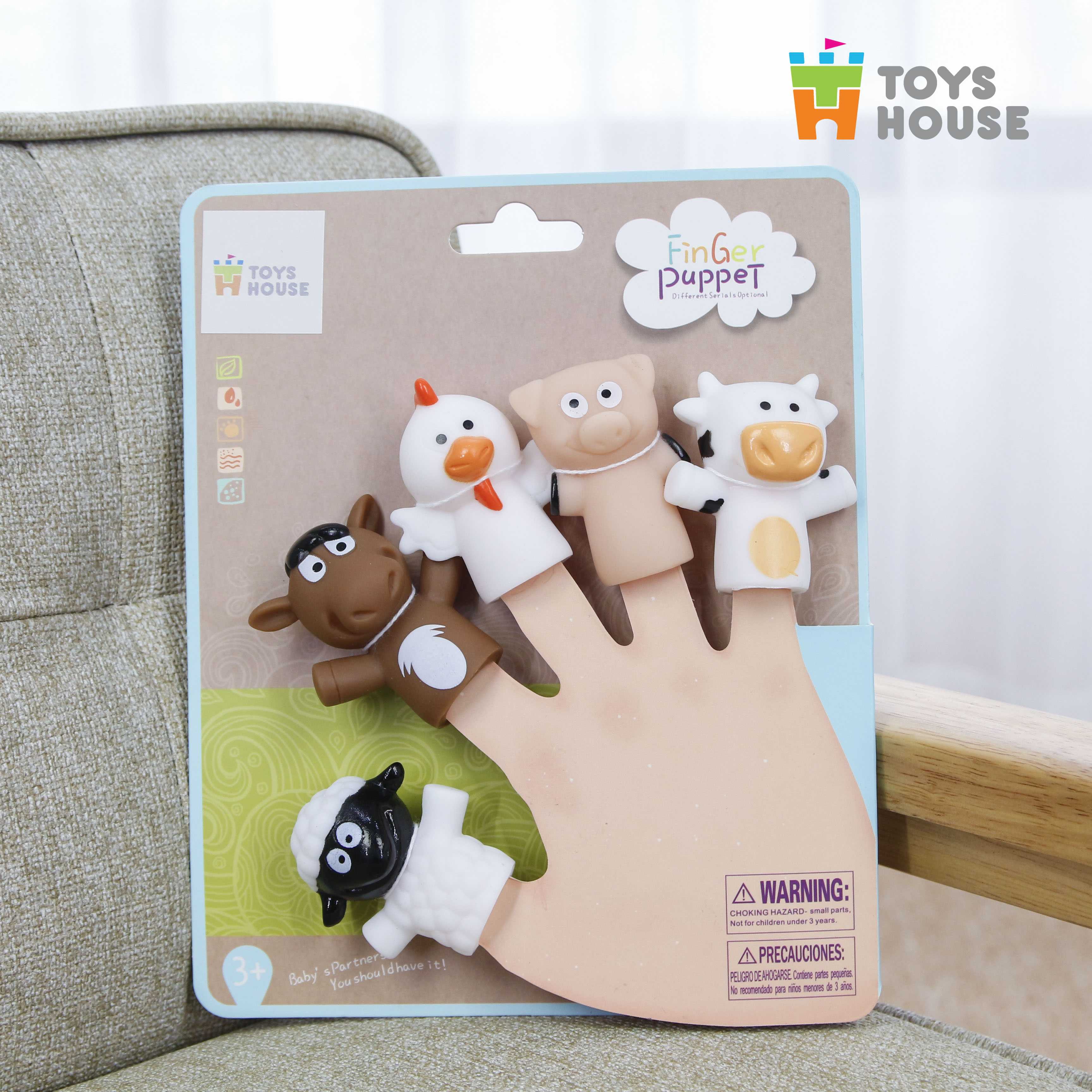 Rối ngón tay chơi ú òa với bé - Toyshouse - đồ chơi kích thích thị giác