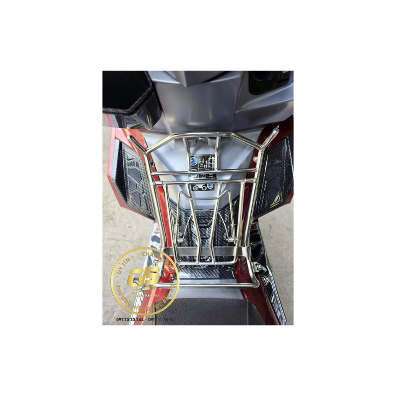 Baga giữa inox 10li xe air blade 160-125-150 đời 2022-2023 pát gắn yên và chân dài gắn sàn