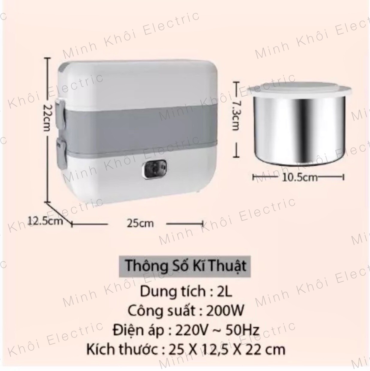 Hộp cơm cắm điện 2 tầng văn phòng 4 ngăn giữ nhiệt hâm nóng và nấu chín thức ăn, hộp cơm giữ nhiệt,hộp cơm điện đa năng
