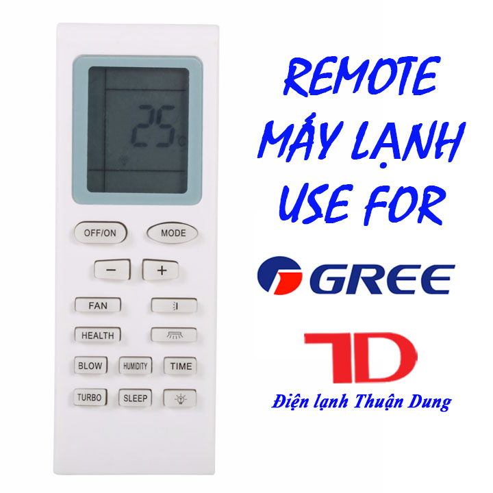 Remote, điều khiển dành cho máy lạnh GREE - Điện Lạnh Thuận Dung