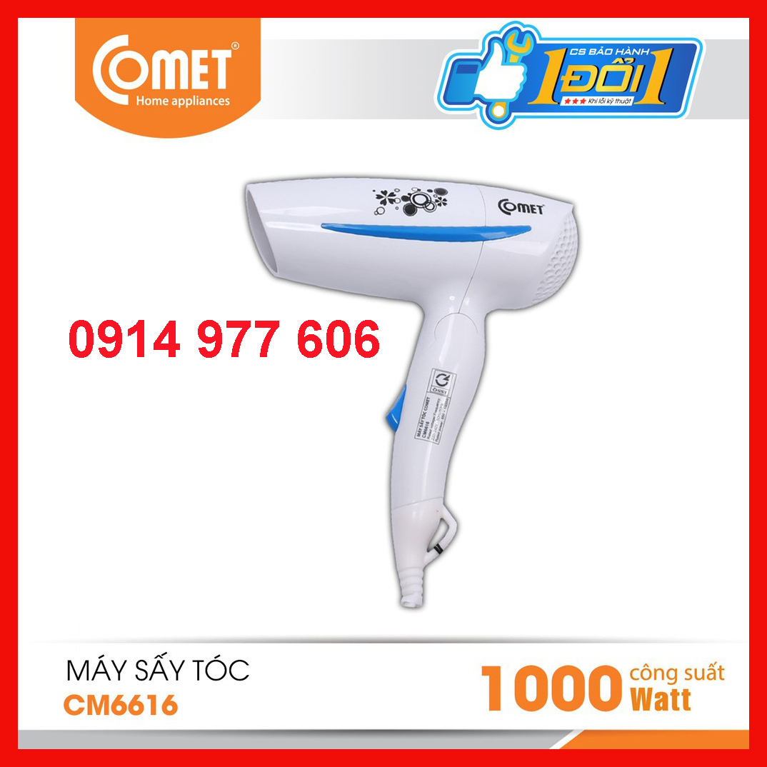 Máy sấy tóc COMET - CM6616 - Hàng Chính Hãng