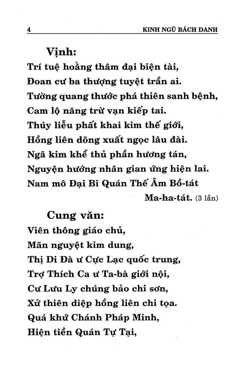 Sách Phật Giáo - Kinh Ngũ Bách Danh (QB) - Newshop