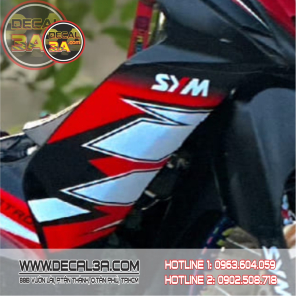 Elegant 50 wing pocket bike decal