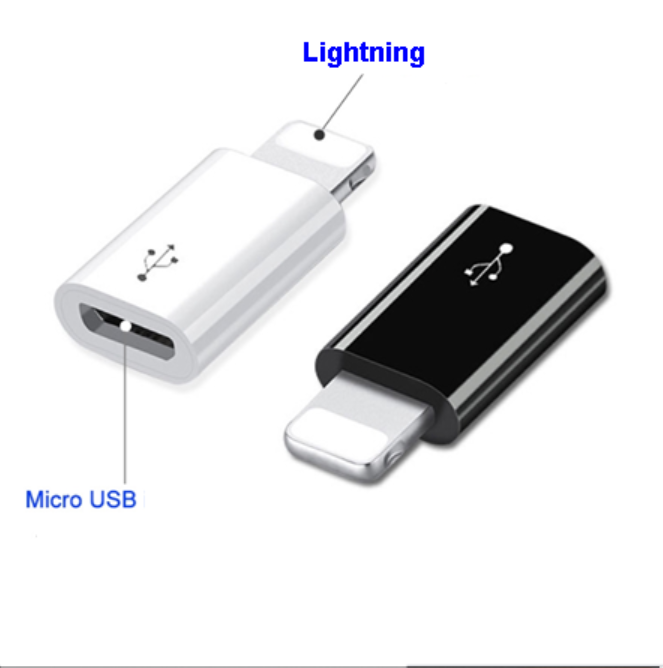 [HCM]Combo 2 đầu chuyển Micro USB sang Lightning giúp bạn có thể chuyển đổi giữa các loại sạc 1 cách dễ dàng mà không cần phải mua loại sạc mới