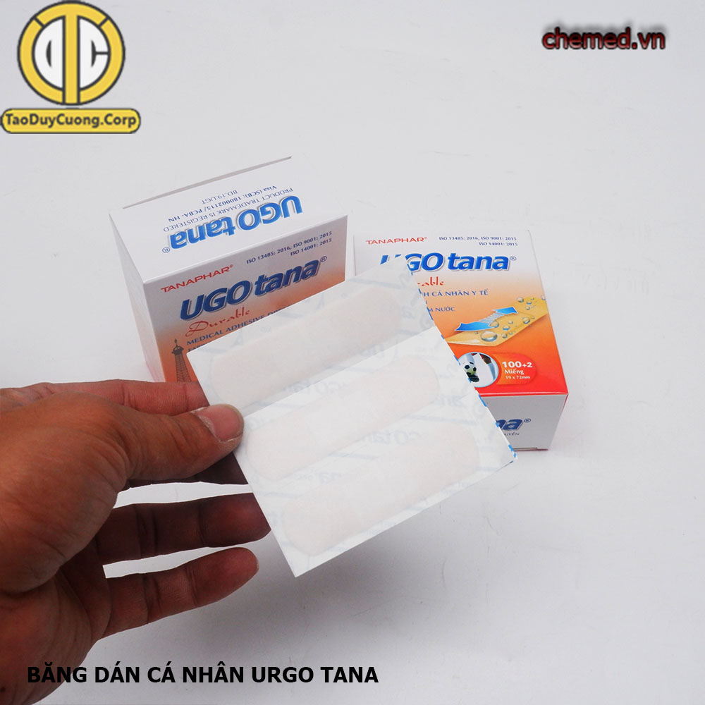 Băng dán cá nhan Urgo Tana {hộp 100 miếng + 2 }