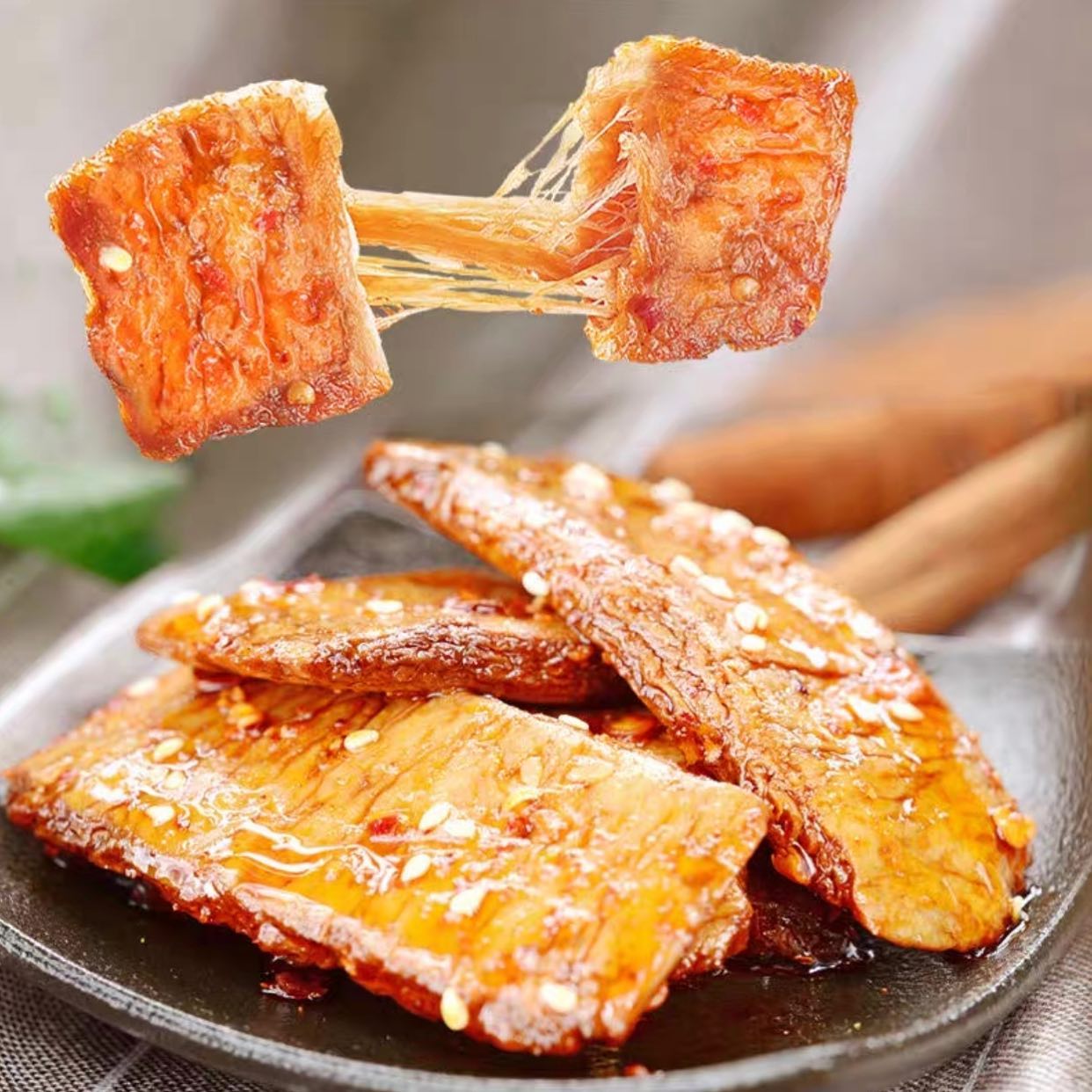 COMBO 5 GÓI Thịt chay nướng xé cay - Thịt chay vị cay 𝗤𝗜𝗔𝗡𝗦𝗜𝗣𝗔𝗜