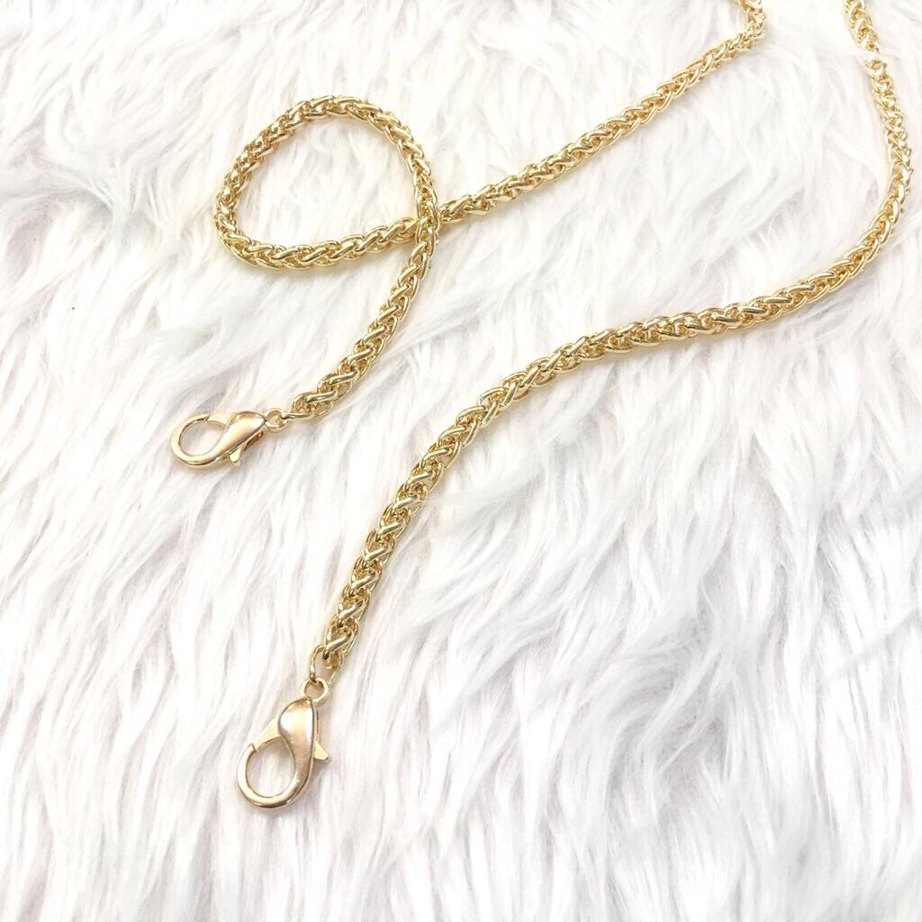 Dây xích đeo túi xách đôi bản nhỏ 5mm_kashop