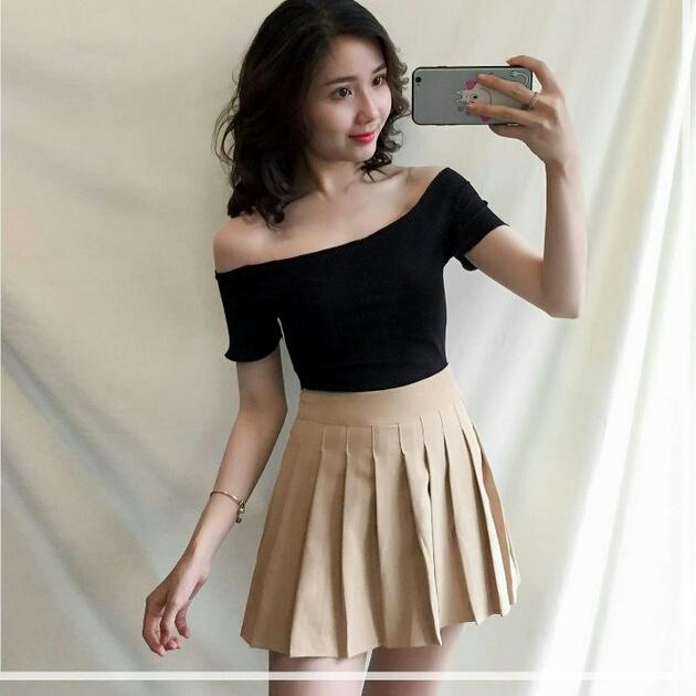 Áo Trễ Vai Thun Gân Co Giãn Tốt | Lazada.Vn