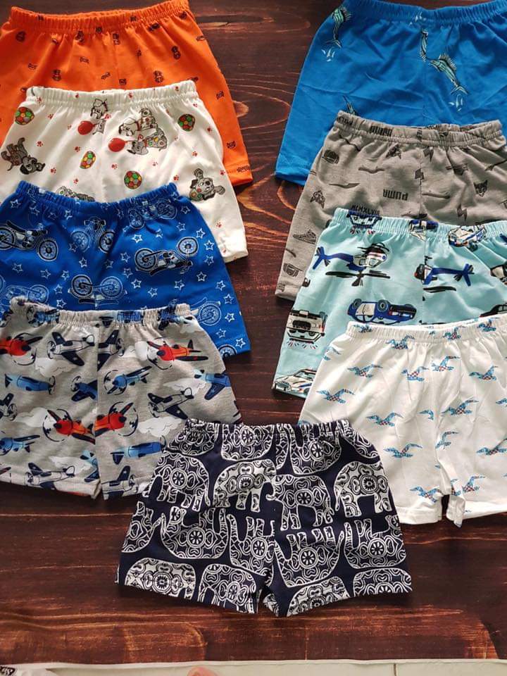 Set 5 quần đùi bé trai size đại 10 - 35 kg