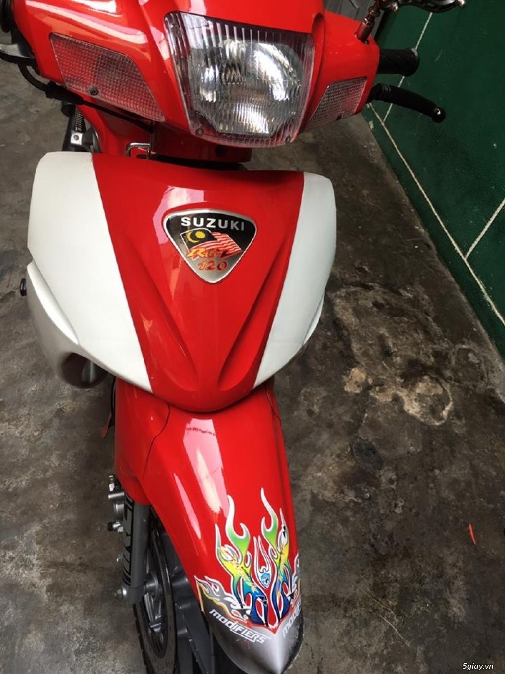 1 tem Logo nổi Suzuki RCV 120 - Vindecal BD