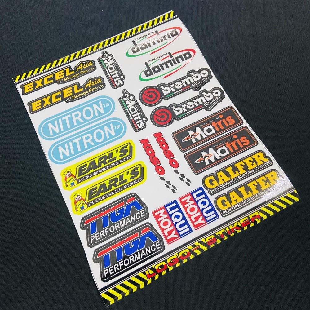 [Xã Kho] Đồ chơi xe máy Bộ Tem Size Lớn Nhiều Sticker Trang Trí Xe Máy Mẫu 2