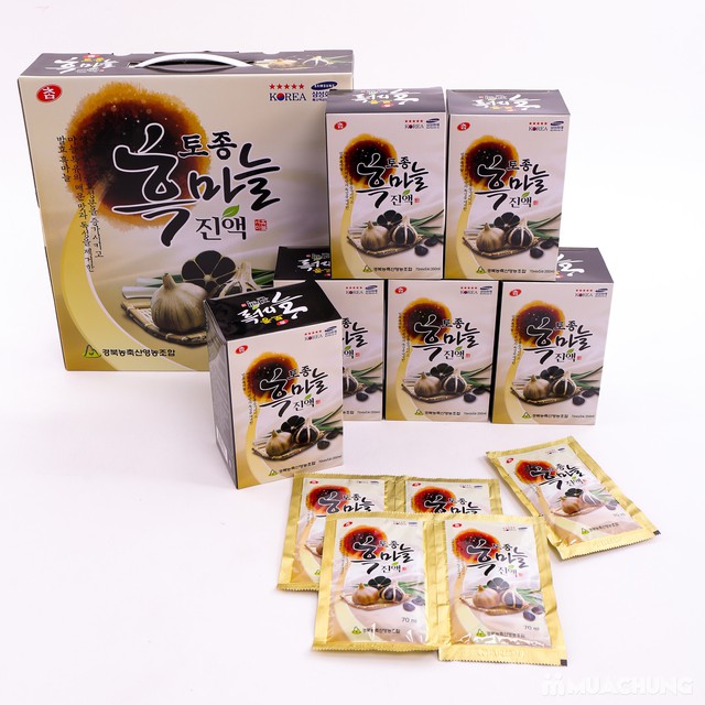 Tinh chất nước Tỏi Đen Hàn Quốc cao cấp, hộp 30 gói x 70ml