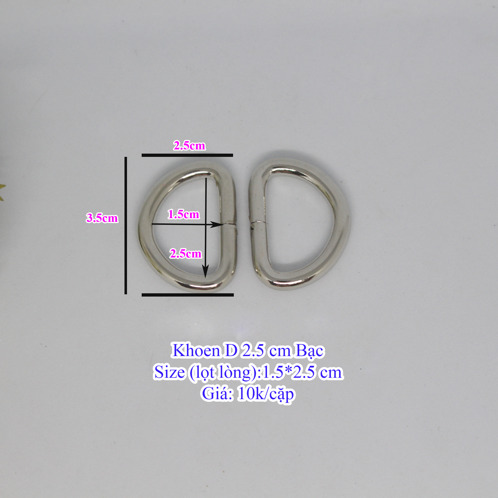 Khoen D 2.5cm (15k/cặp)