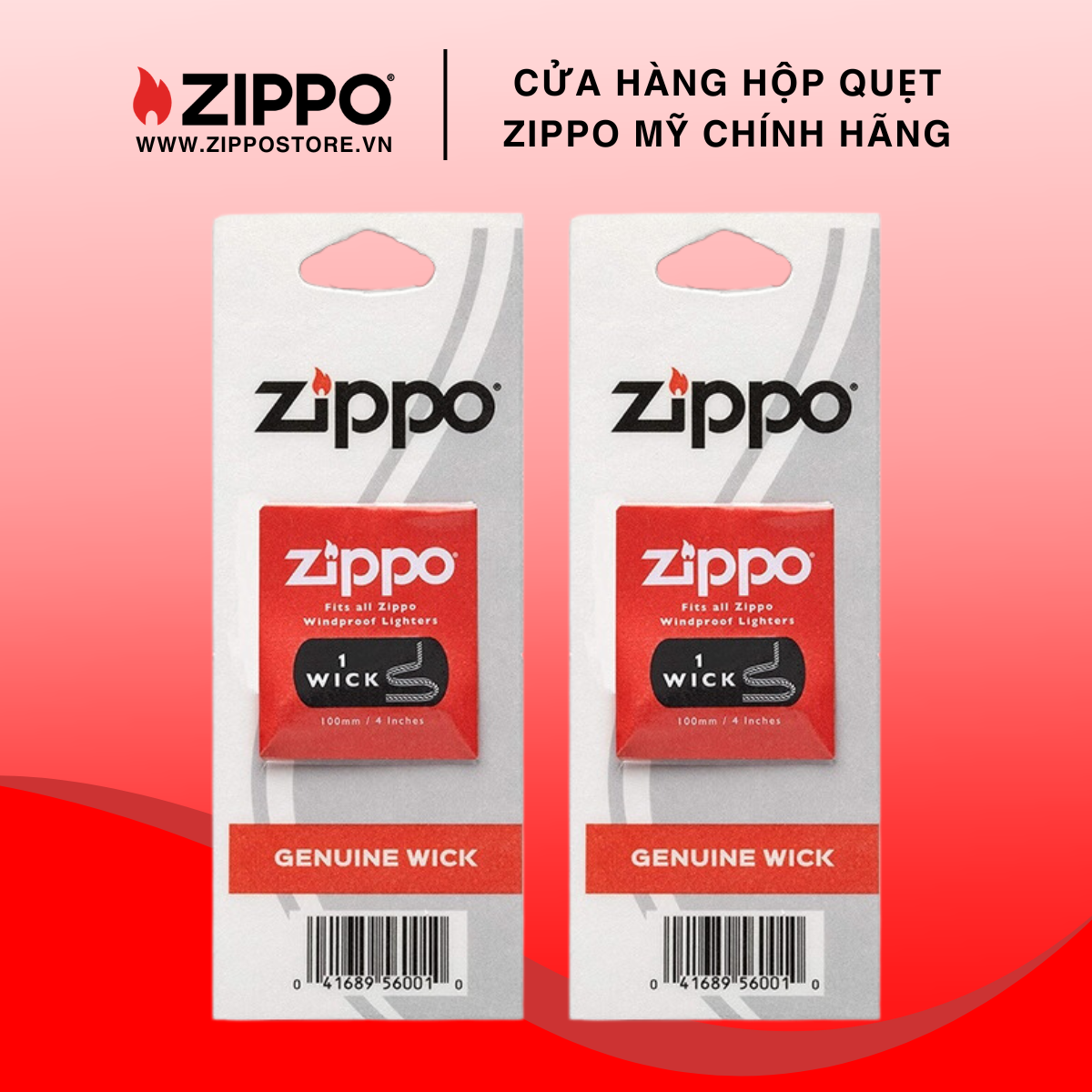 Bộ 2 vỉ bấc zippo - hãng phân phối