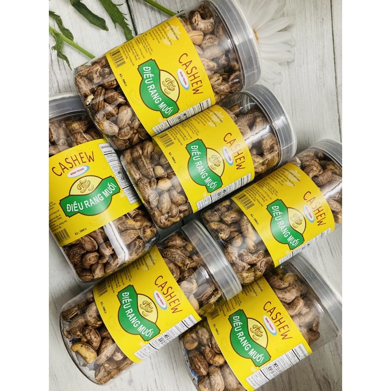 [Large Size] Roasted Salted Cashew Nuts with Whole Shell 500g