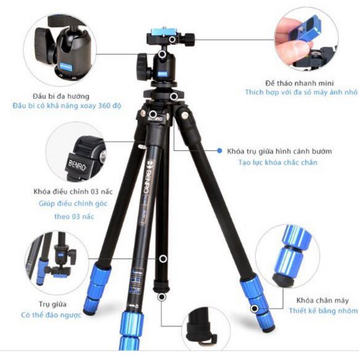 Chân máy ảnh Tripod Benro TSL08AN00