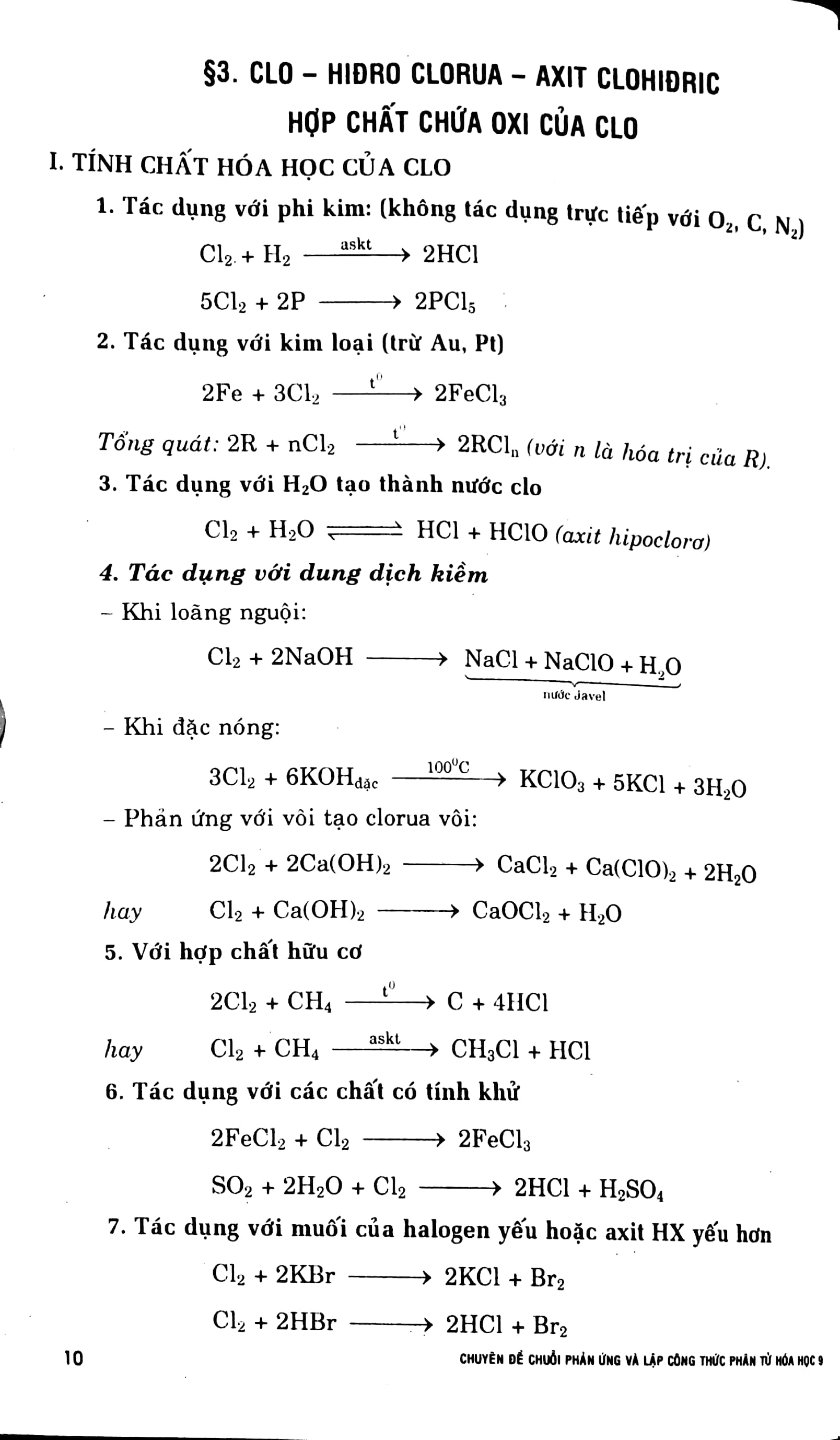 Fahasa - Chuyên Đề Chuỗi Phản Ứng - Lập Công Thức Phân Tử Hóa Học 9