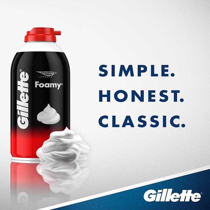 Bọt Cạo Râu Gillette Foamy Regular Originale 311g
