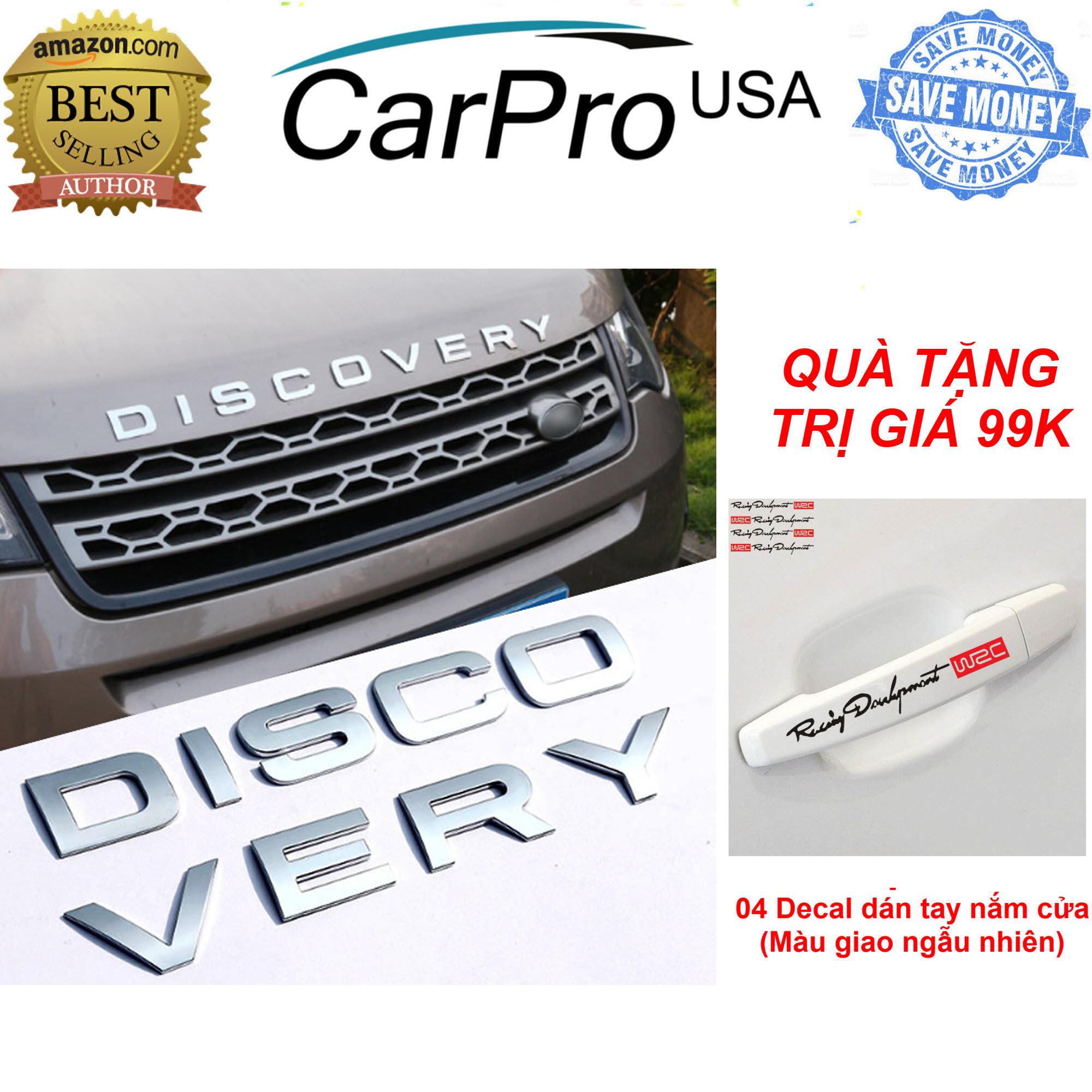 Chữ DISCOVERY 3D nổi trang trí ô tô (Bạc)