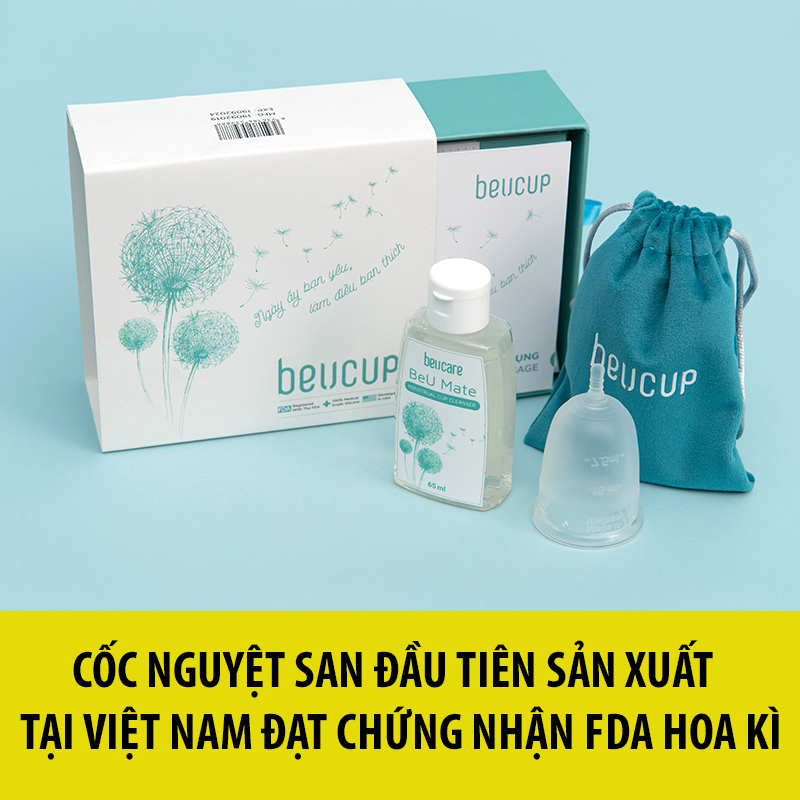 [HCM]Cốc Nguyệt San Beucup Siêu Mềm 100% Silicol Y tế Đức