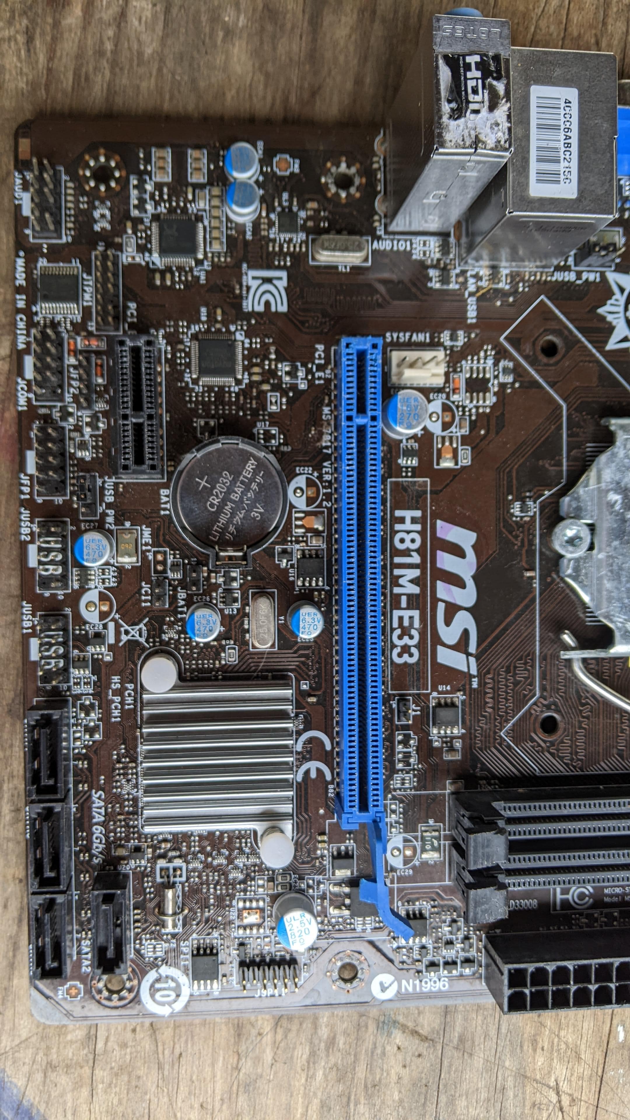 Main MSI H81M-E33 2nd