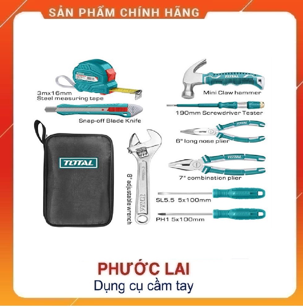 Bộ 9 dụng cụ cầm tay TOTAL THKTHP90096