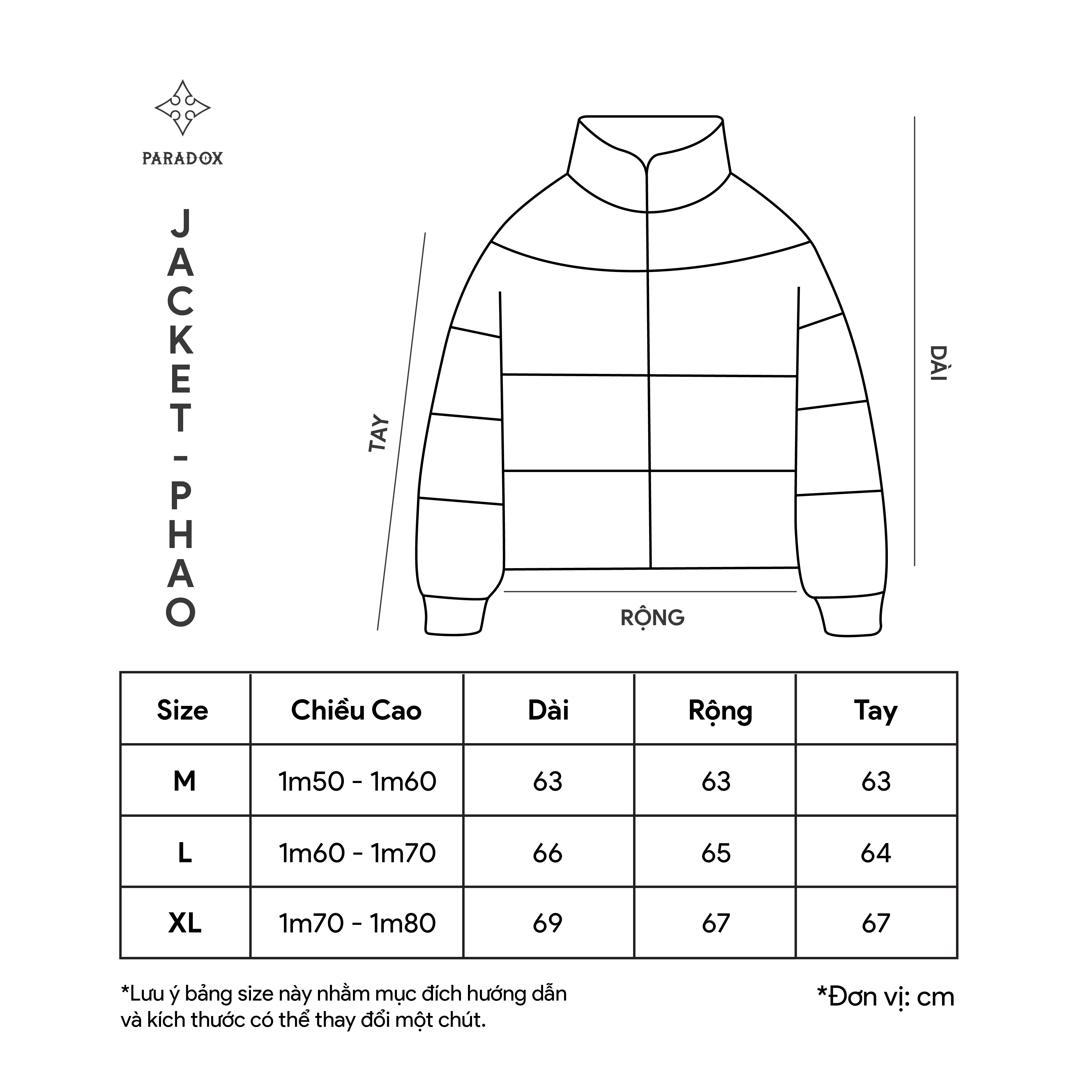 Áo phao PARADOX - SABLE PUFF JACKET - High-class Coll.