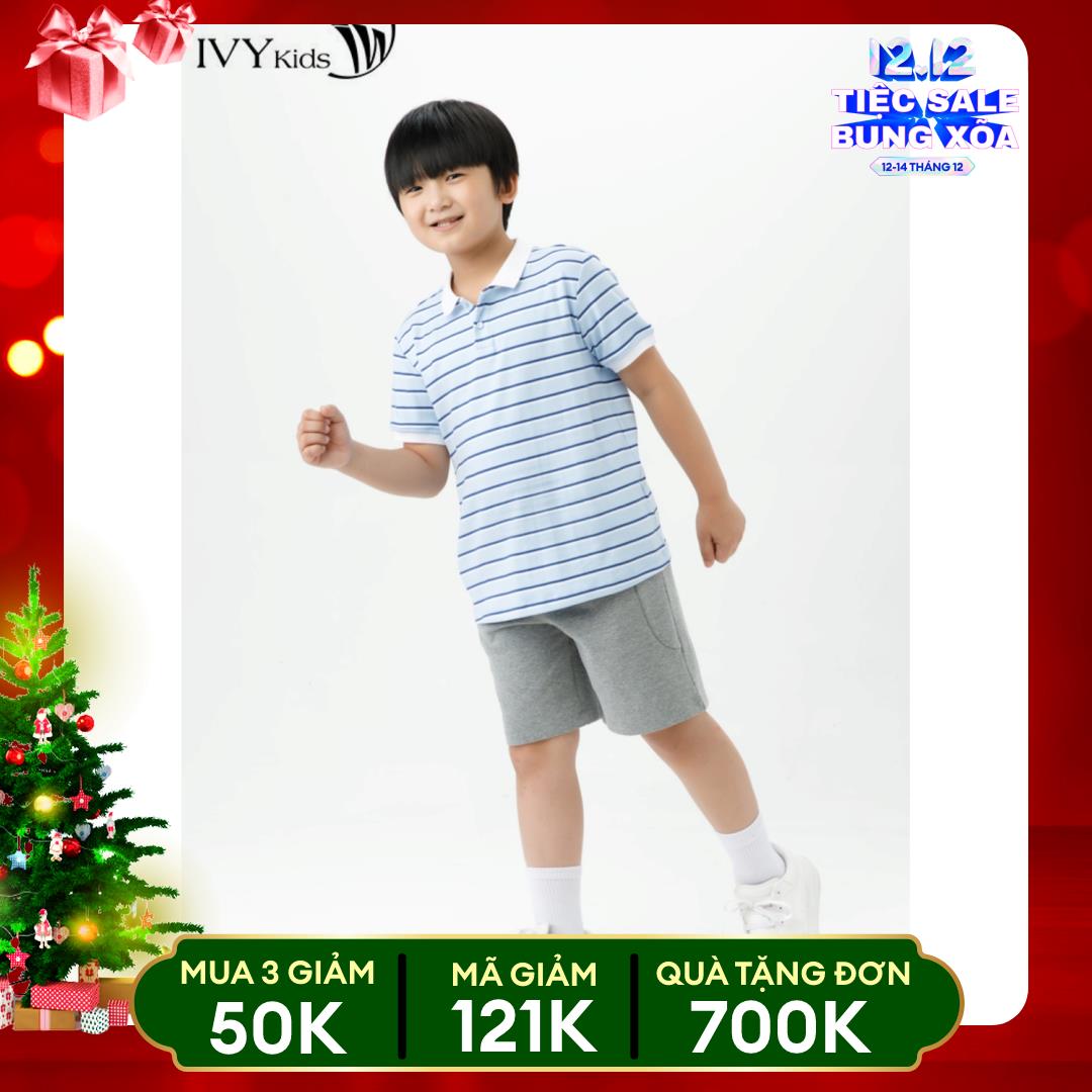 [CHỈ 15.1 - MUA 3 GIẢM THÊM 15%] Áo polo kẻ ngang IVY moda MS 57K1483