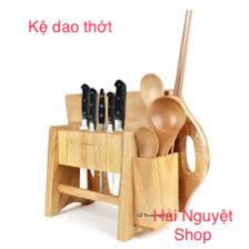 Kệ dao thớt đa năng bằng gỗ