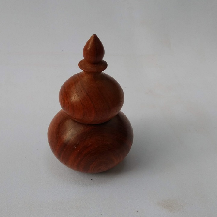 Lọ tăm hồ lô bằng gỗ Hương