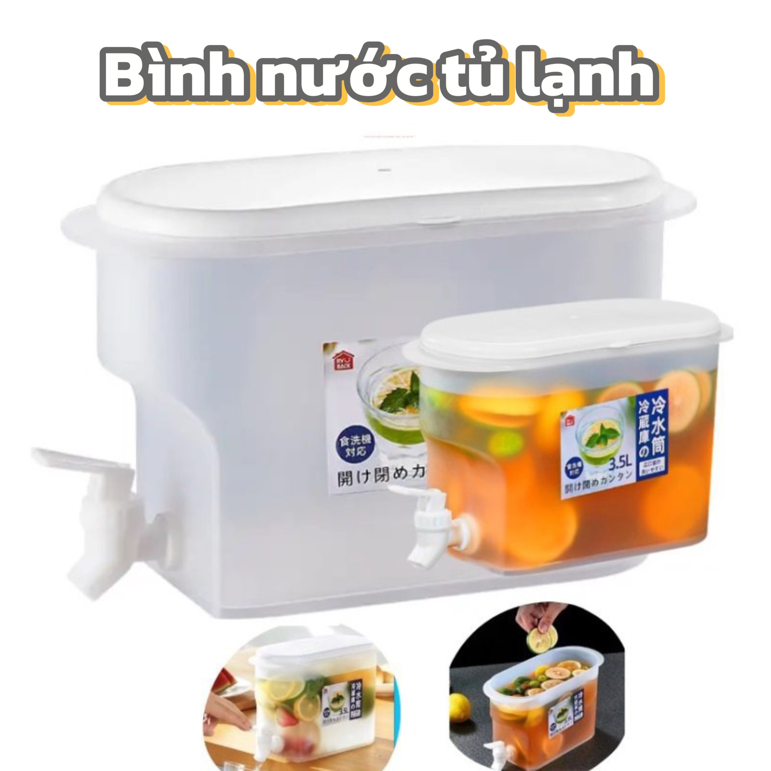 Bình đựng nước 3.5L Việt Nhật, Bình đựng trà sữa có vòi nước để tủ lạnh dung tích 3.5L có nắp, bình nước, bình đựng nước, bình nước để tủ lạnh, bình đựng nước có vòi nước, bình, bình nước 2,5L, bình có nắp đậy,