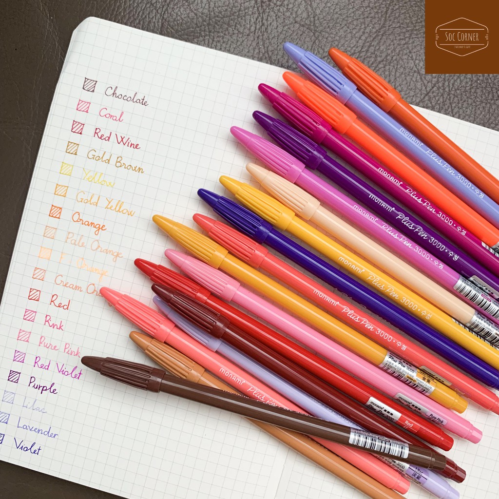 [HCM]1 cây bút Monami Plus Pen 3000 0.3mm